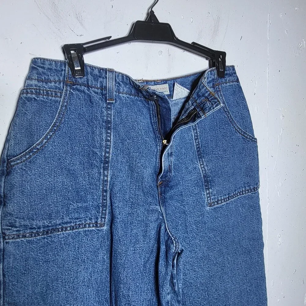Faded Glory Womens‎ Denim Blue Jeans Size 12 Petite Y2K Baggy Indie 90s Skater